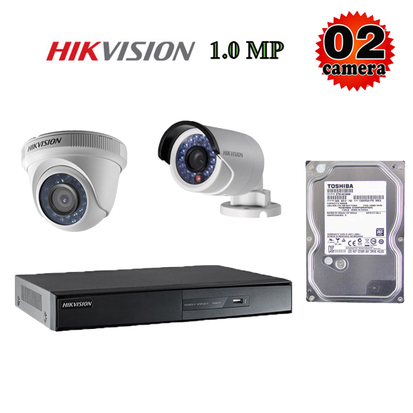 Trọn bộ camera 1.0M Hikvision